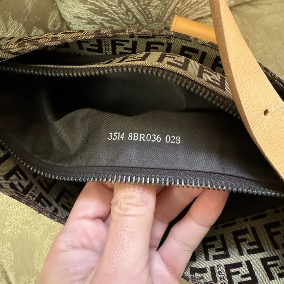 FENDI ZUCCA CANVAS SHOULDER BAG - Picture 8 of 9